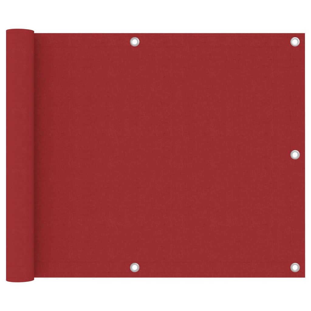Balkonscherm Oxford Stof Rood