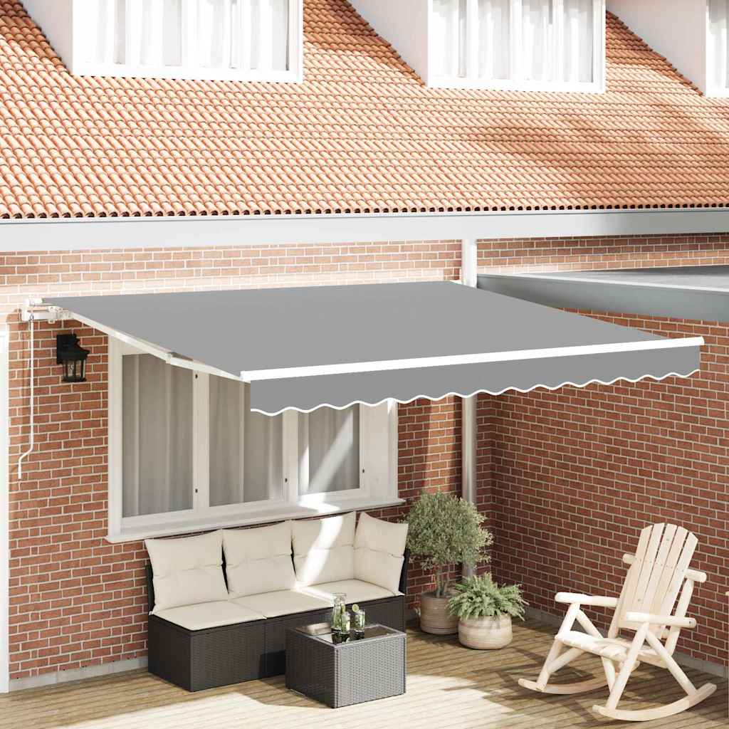 vidaXL Cadre d'auvent Blanc 350 x 250 cm Aluminium