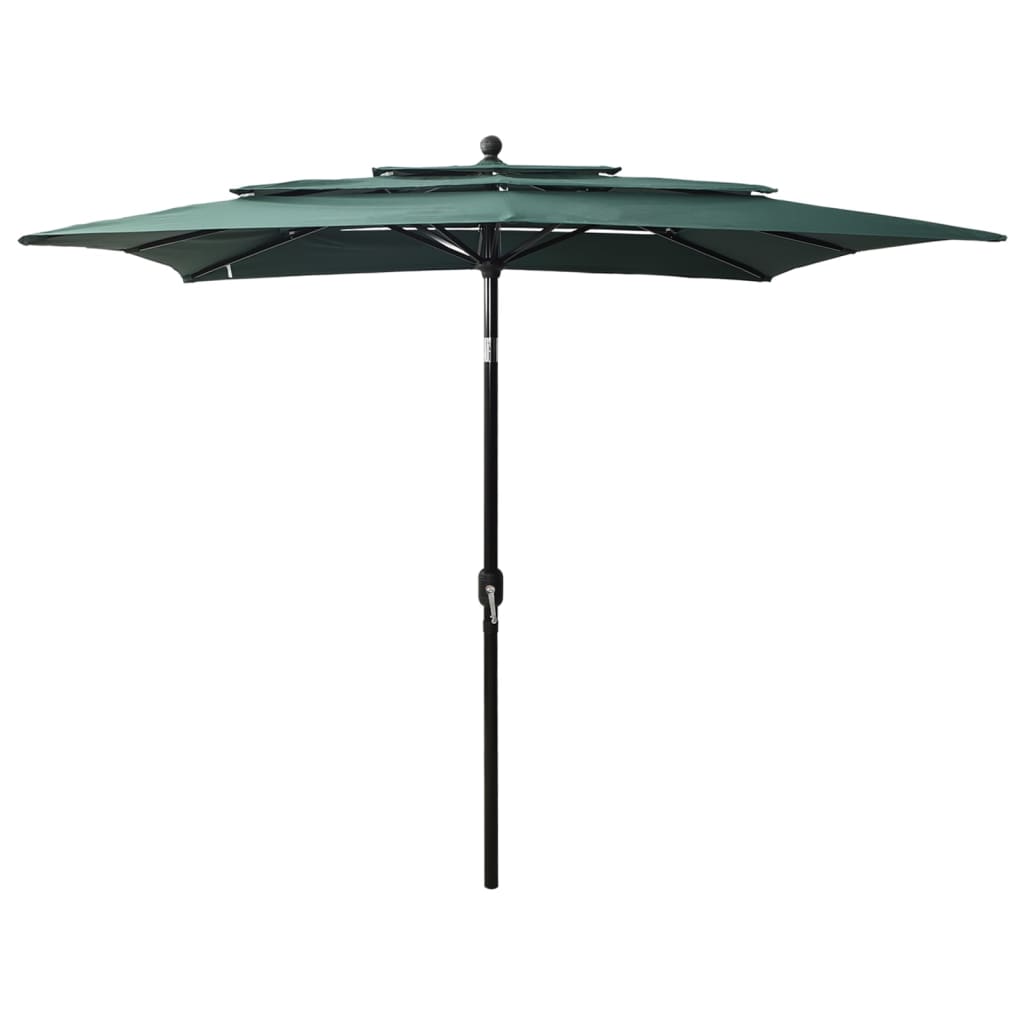 Parasol 3-Laags Met Aluminium Paal 2,5X2,5 M