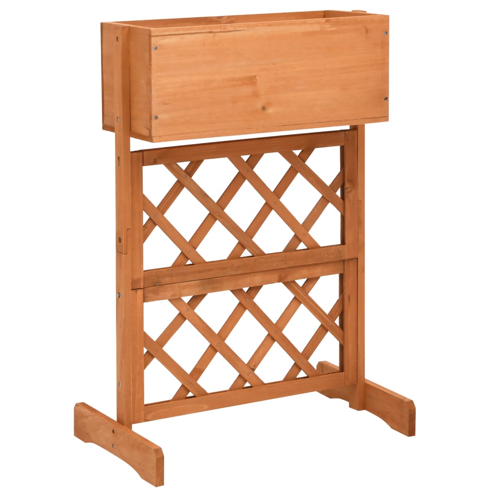 Latwerkplantenbak 45X30X74 Cm Massief Vurenhout