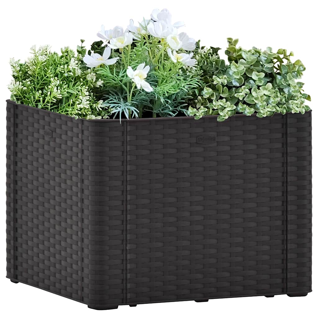 Plantenbak Hoog Met Zelfbewateringssysteem 43X43X33Cm Antraciet