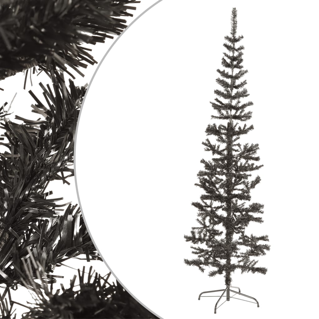 Kerstboom Smal 210 Cm Zwart