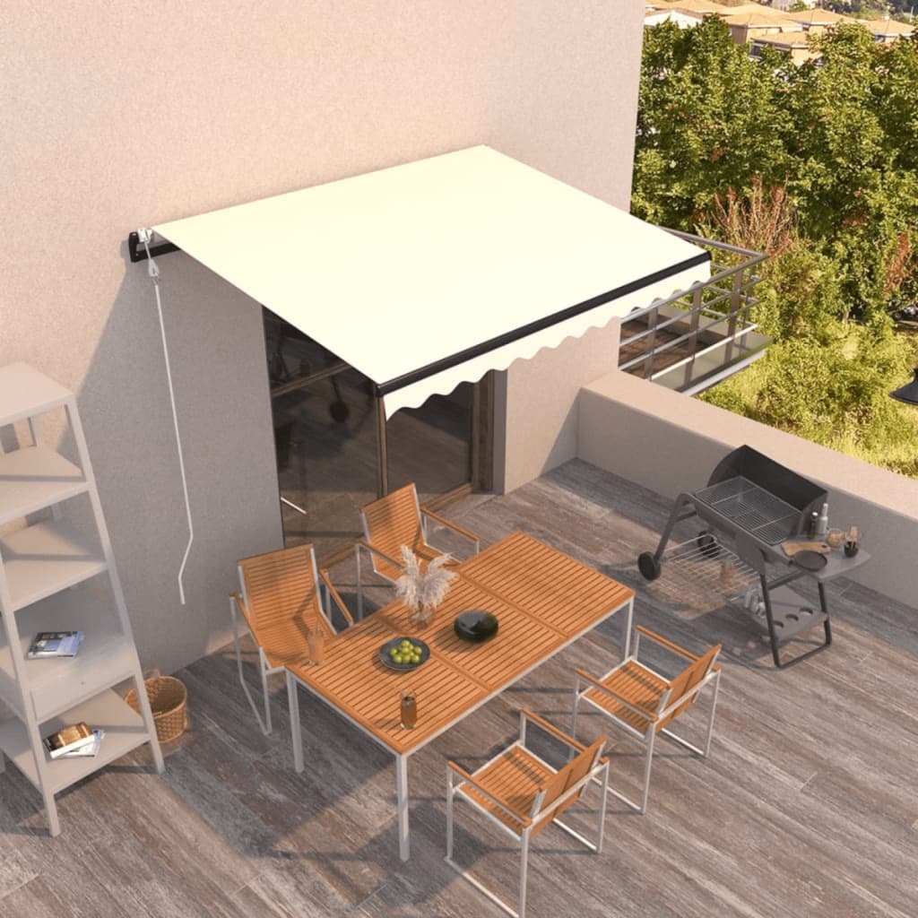 Luifel Automatisch Uittrekbaar 400X300 Cm Crèmekleurig