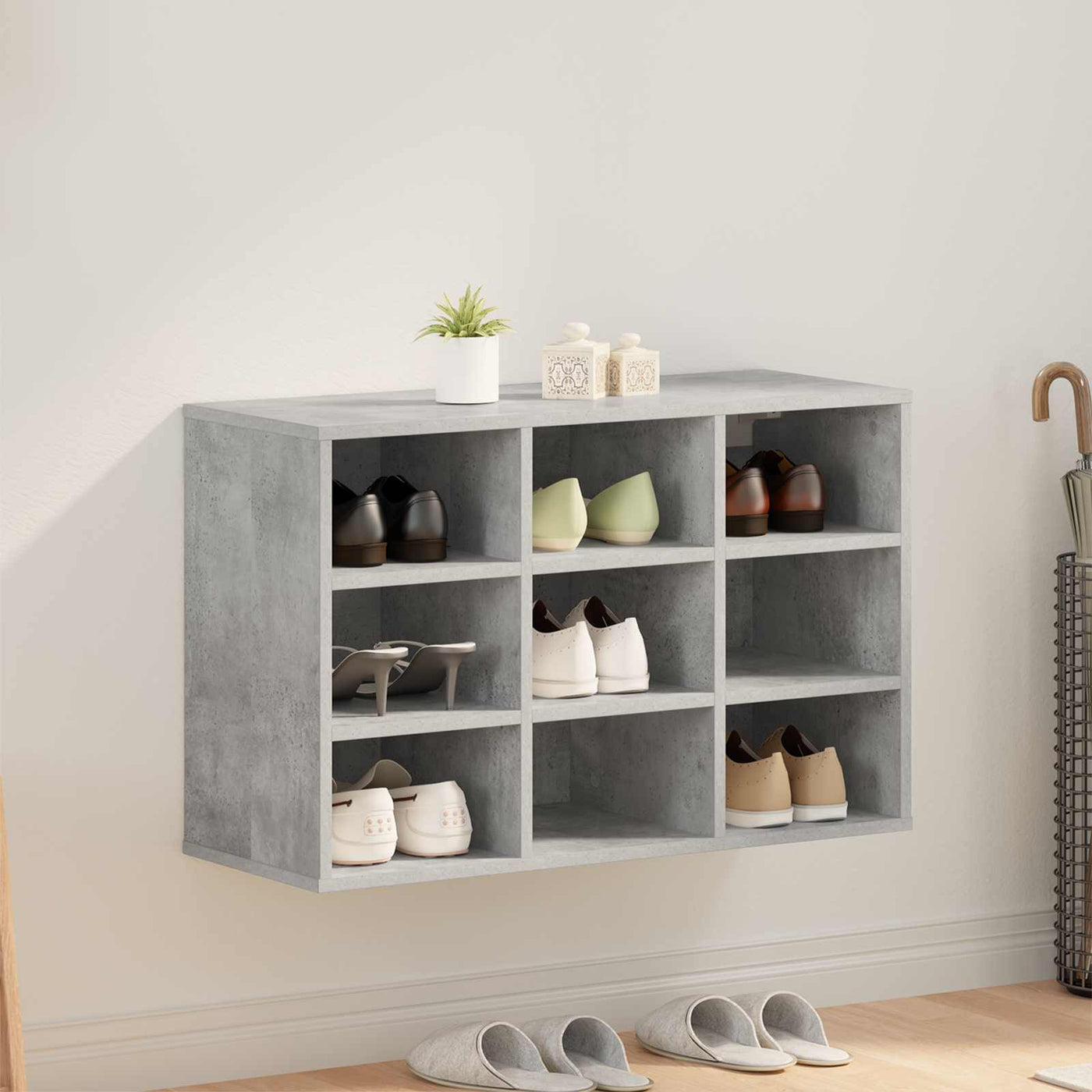 Schoenenkast Bewerkt Hout