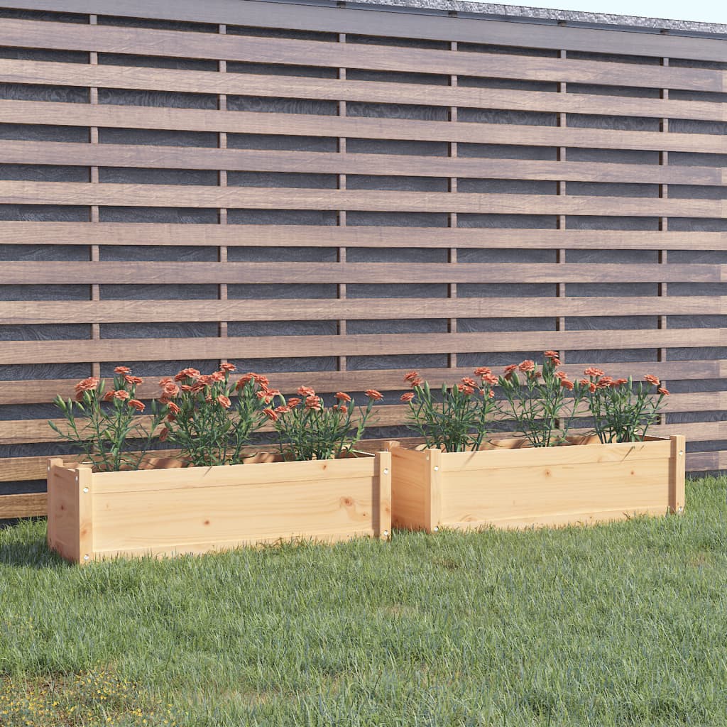 Plantenbakken 100X31X31 Cm Massief Grenenhout
