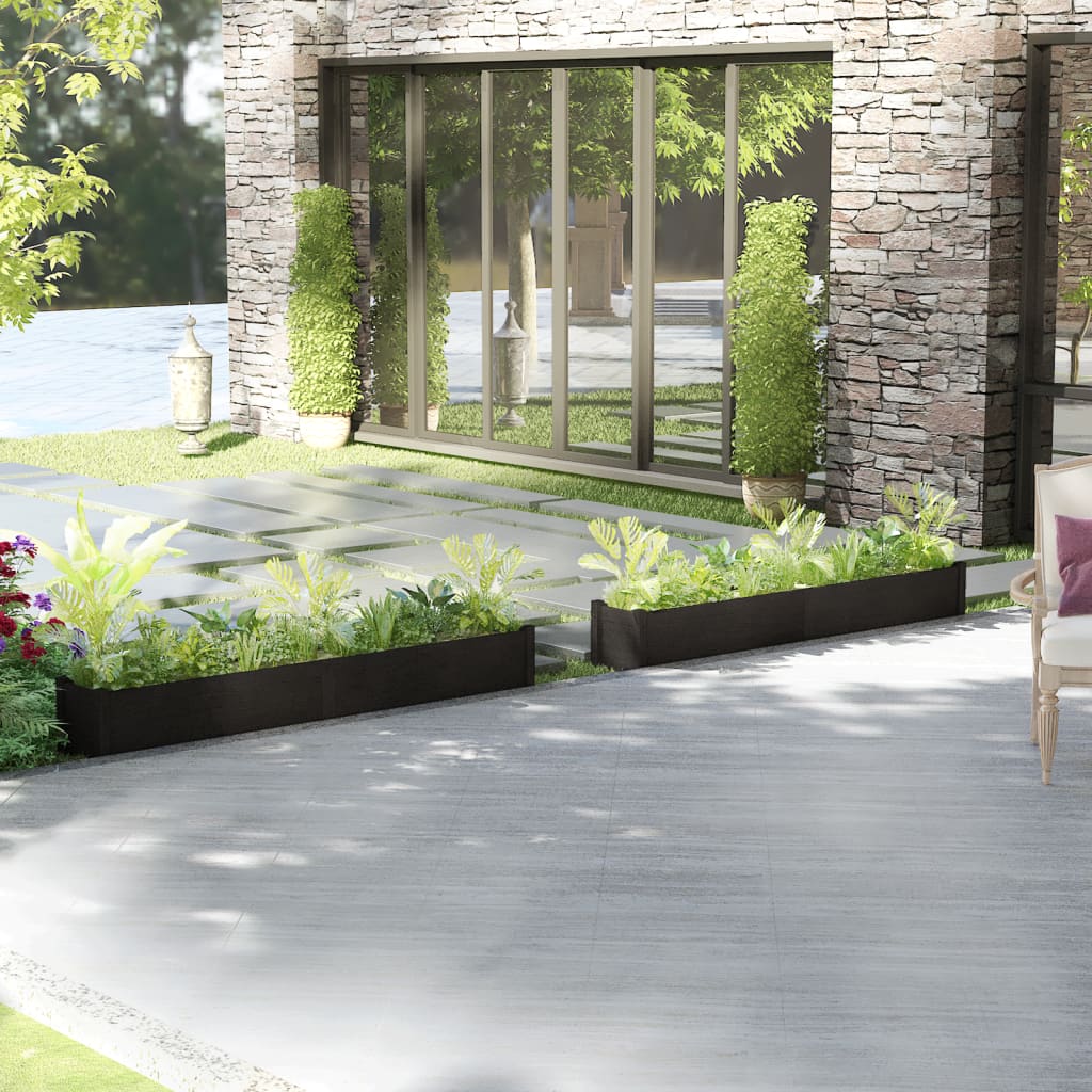 Plantenbakken 200X31X31 Cm Massief Grenenhout
