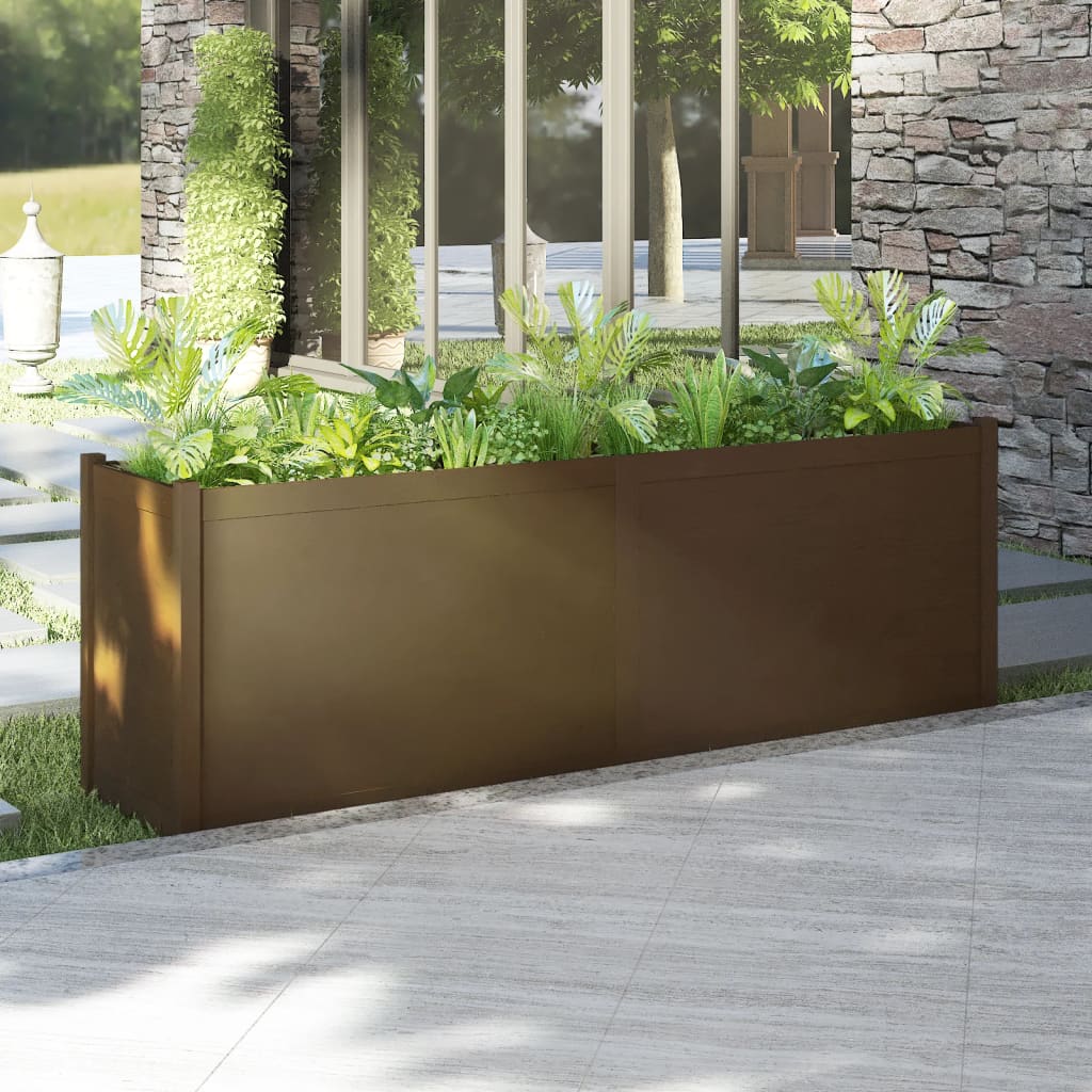 Plantenbak 200X50X70 Cm Massief Grenenhout