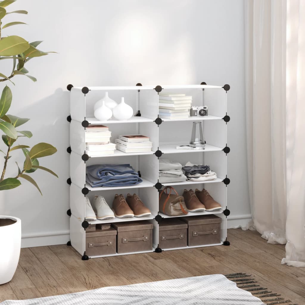 Schoenenrek 84X32X88,5 Cm Polypropeen Transparant Doorzichtig