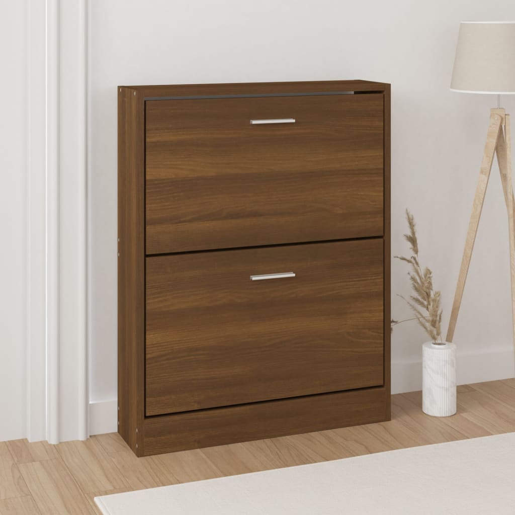 Schoenenkast 59X17X Bewerkt Hout Bruin Eikenkleur