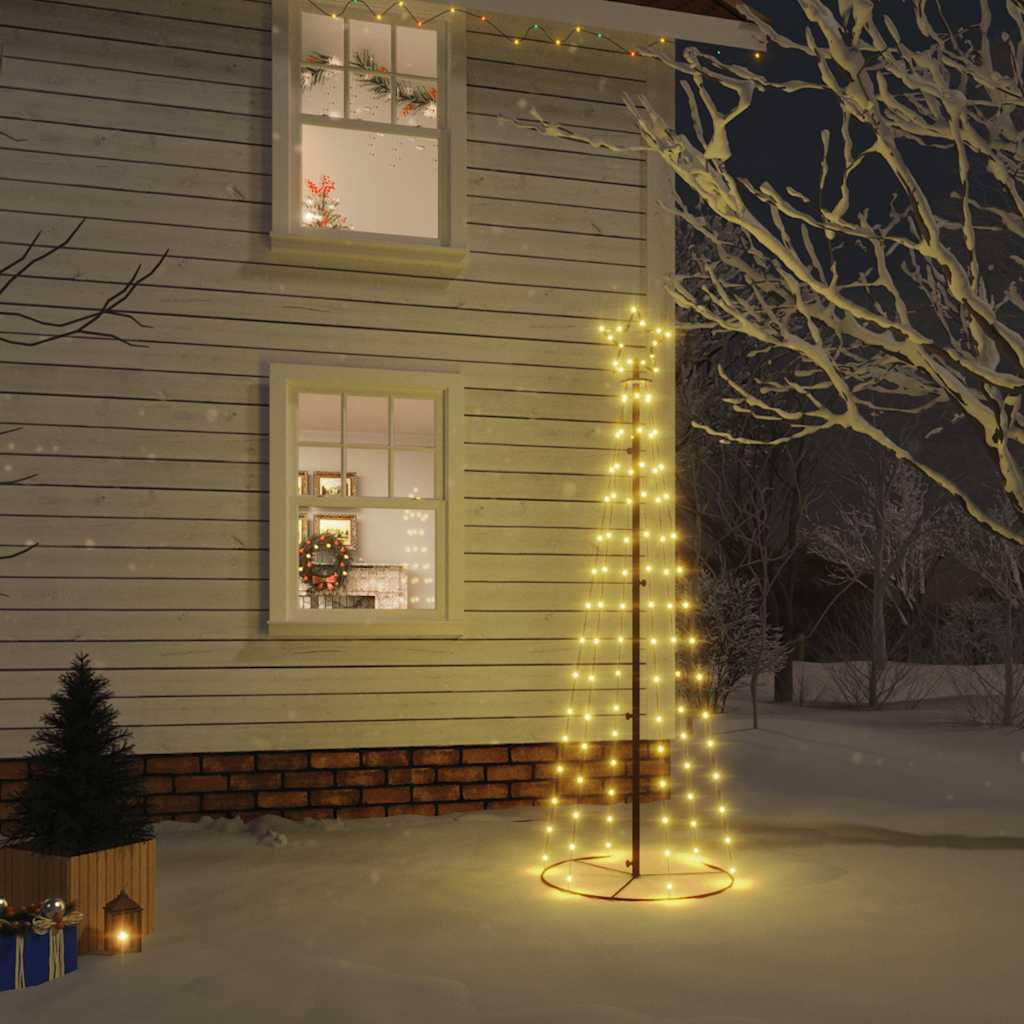 Kegelkerstboom 108 Led's 70X180 Cm Warmwit