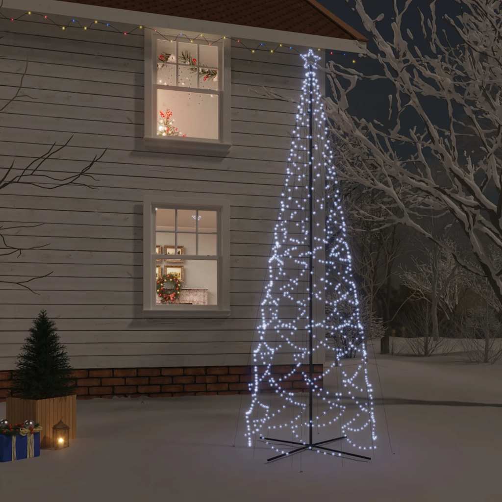 Kegelkerstboom 1400 Led's Koudwit 160X500 Cm