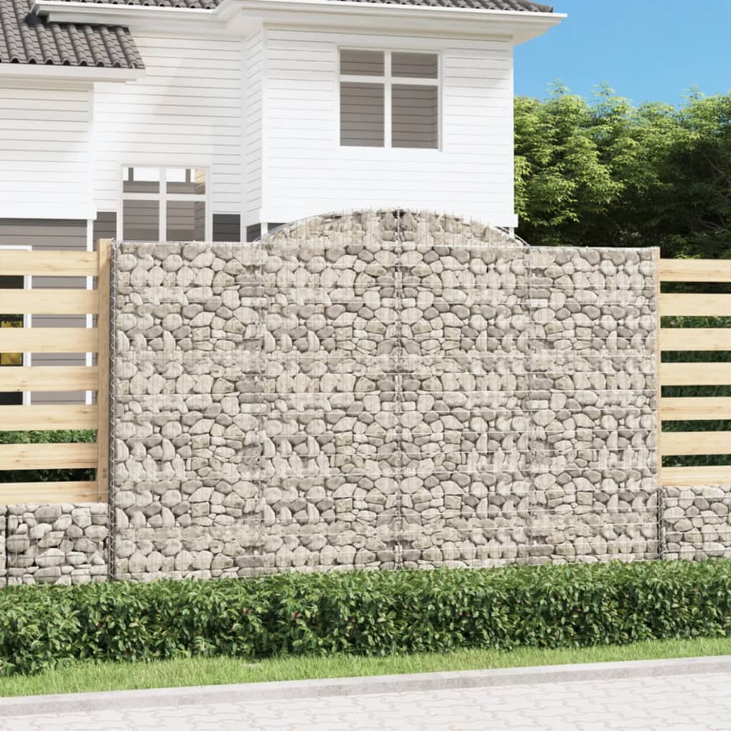Schanskorven 20 St Gewelfd 300X50X200/220 Cm Ijzer