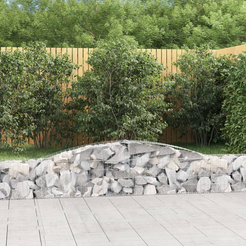 Schanskorven 15 St Gewelfd 400X30X40/60 Cm Ijzer
