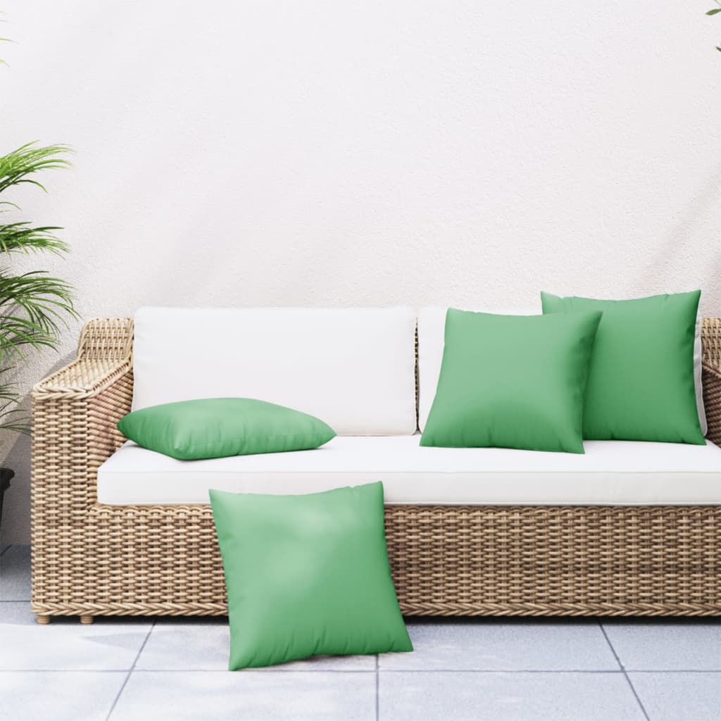 Bankkussens 4 St 40X40 Cm Stof Groen