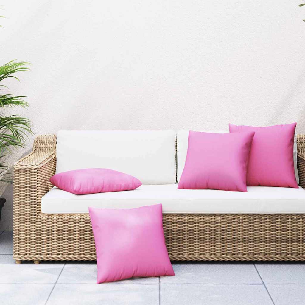 Verspreiding Kussens Effen 4 Pcs Roze 40 X 40 Cm Polyester Stof