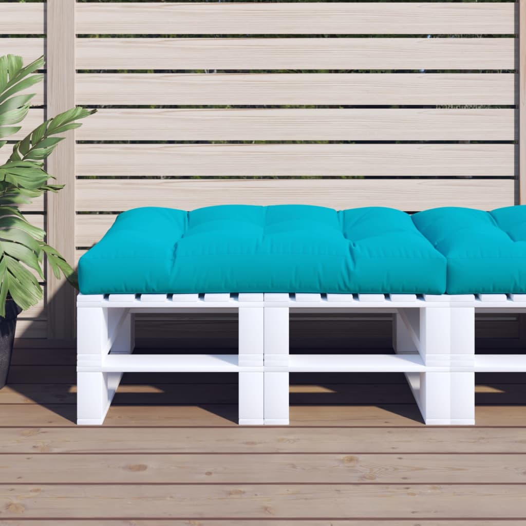 Palletkussen 120X80X12 Cm Stof Turquoise Roze