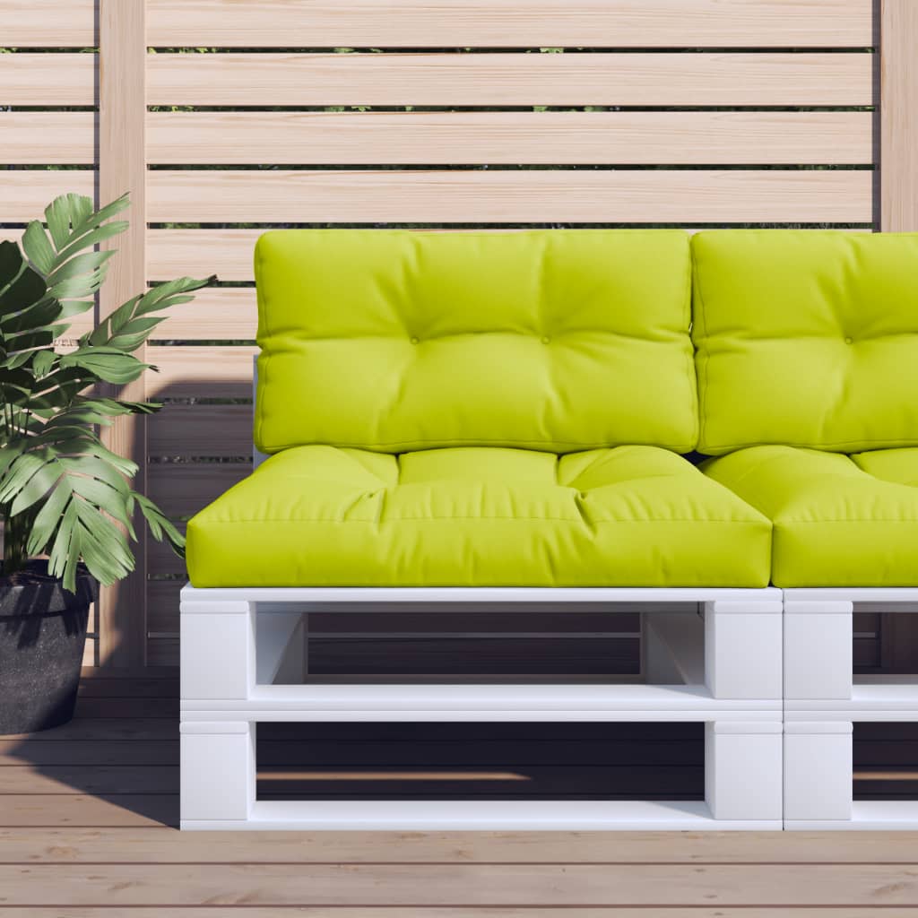 Palletkussens 2 St Stof Heldergroen
