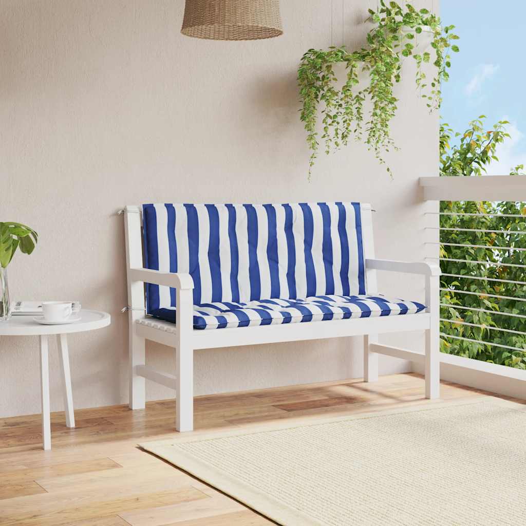 Tuinbankkussens Gestreept 120X50X7 Cm Stof En