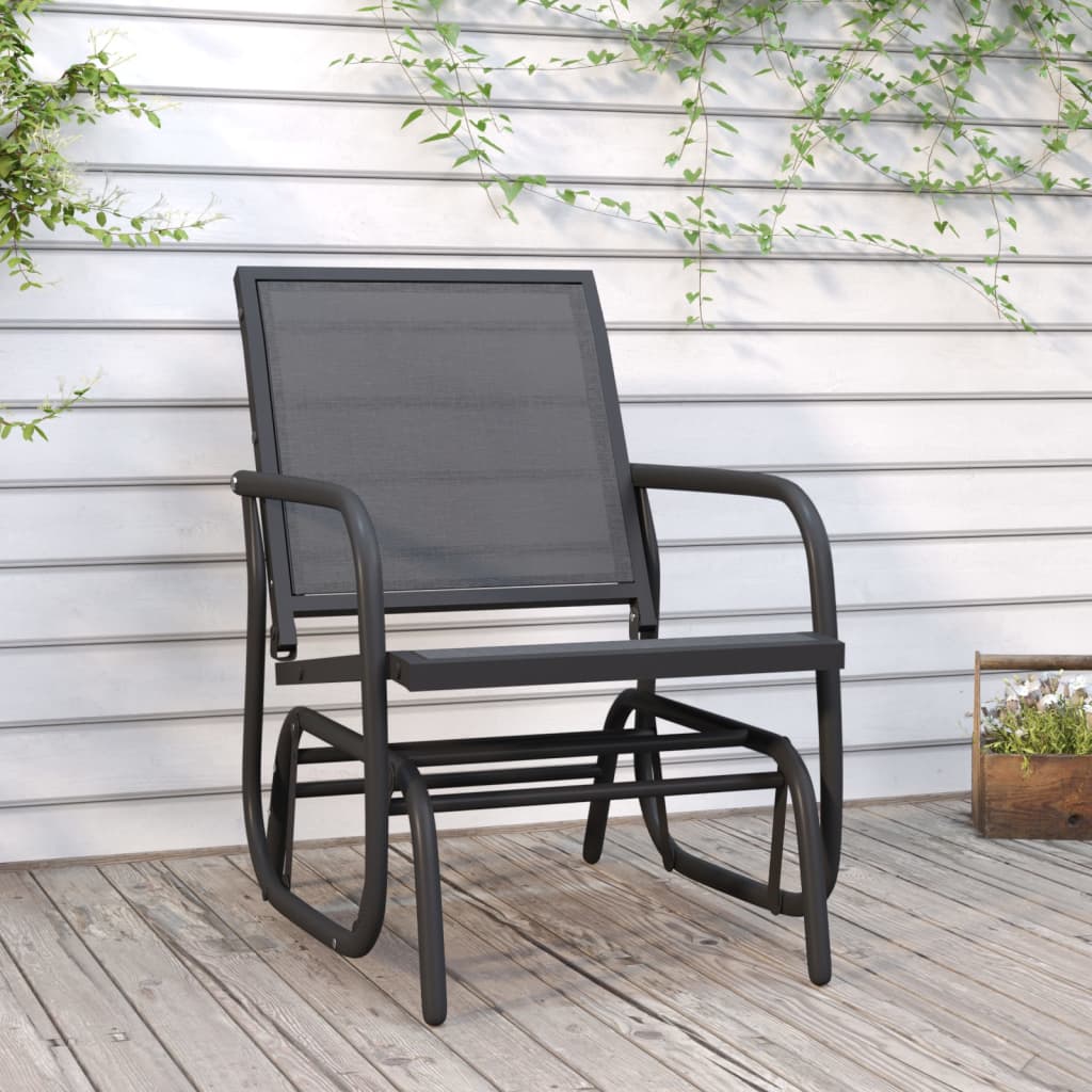 Schuifstoel Tuin 61X76X87 Cm Textileen En Staal