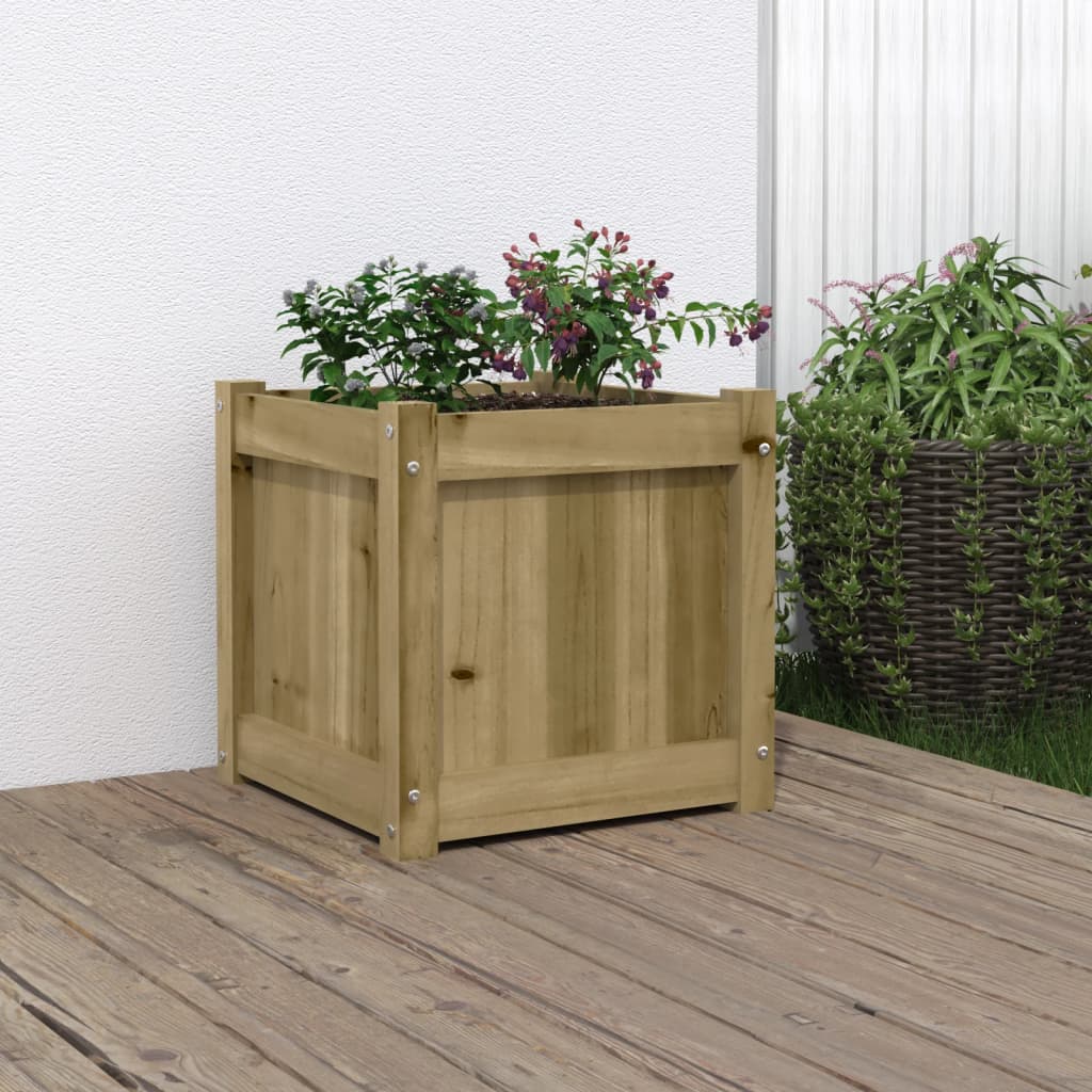 Plantenbak 40X40X40 Cm Geïmpregneerd Grenenhout