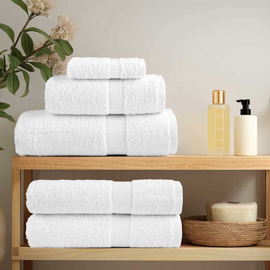 vidaXL Serviette Invité SOLUND 10 pc Blanc 15 x 21 cm 550 gsm