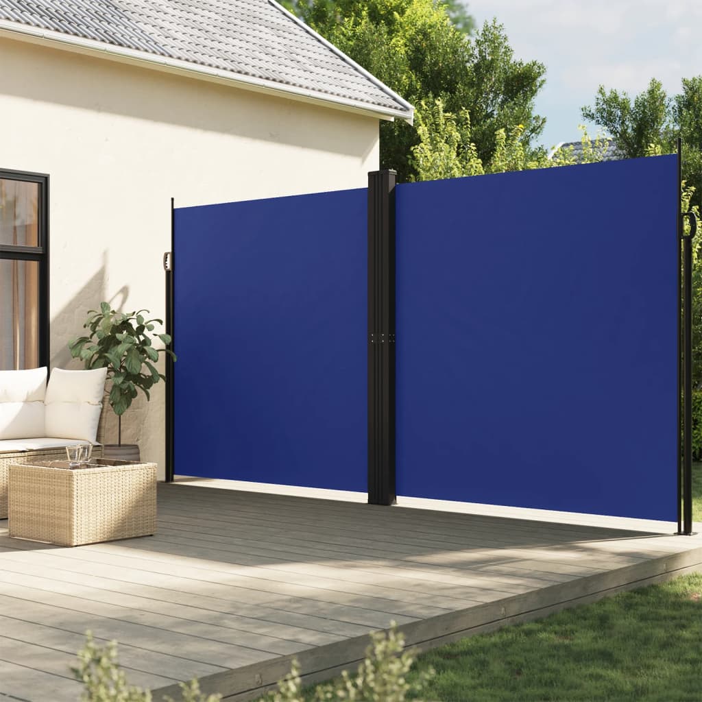 Tuinscherm Uittrekbaar Blauw