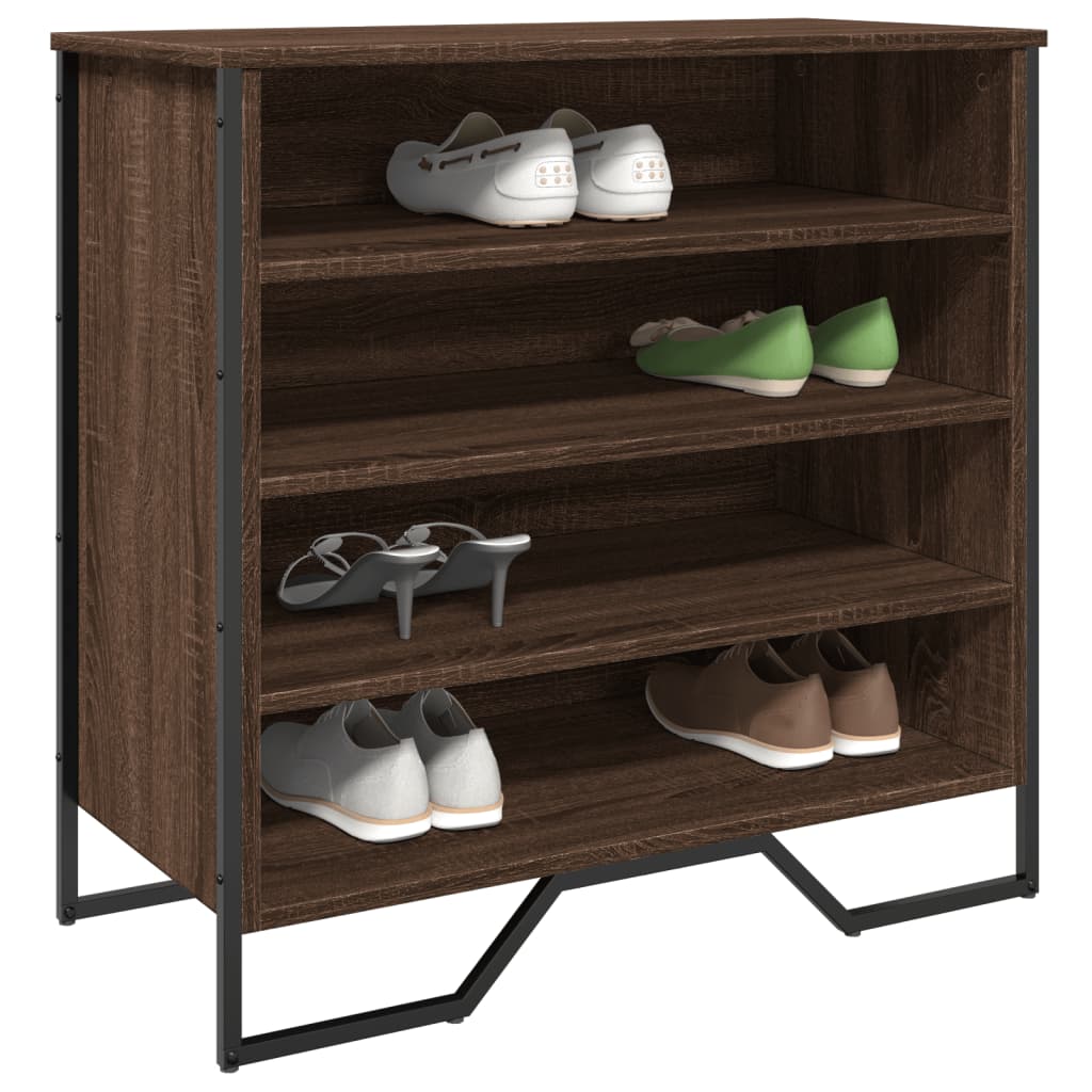 Schoenenkast 80X38X78 Cm Bewerkt Hout Ig Bruin Eikenkleur