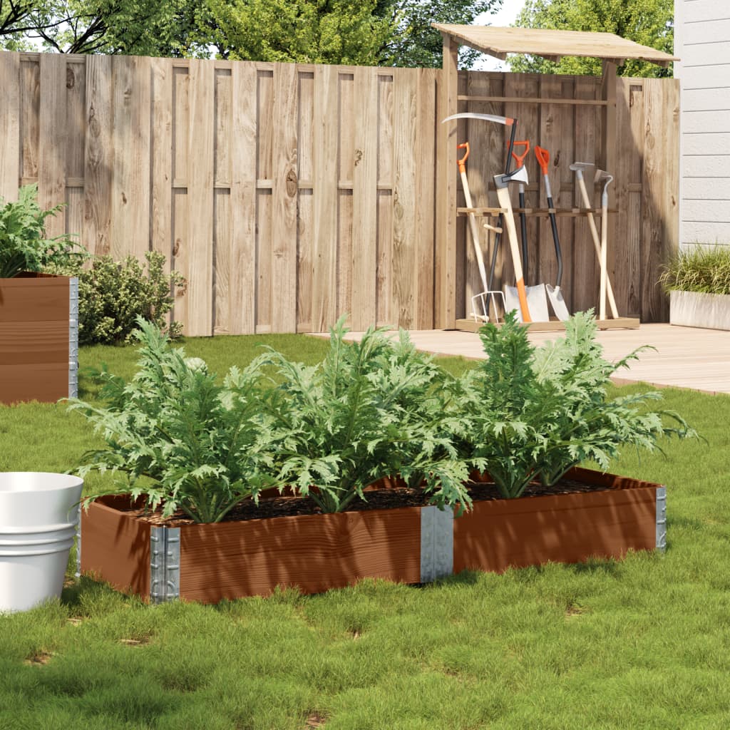 Plantenbak 150X50 Cm Massief Grenenhout Bruin