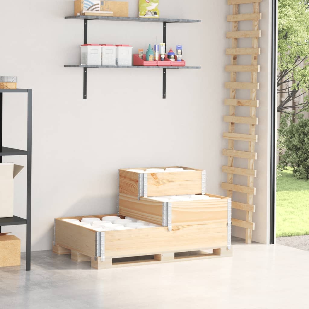 Verhoogde Plantenbak 3-Laags 120X80 Cm Massief Grenenhout