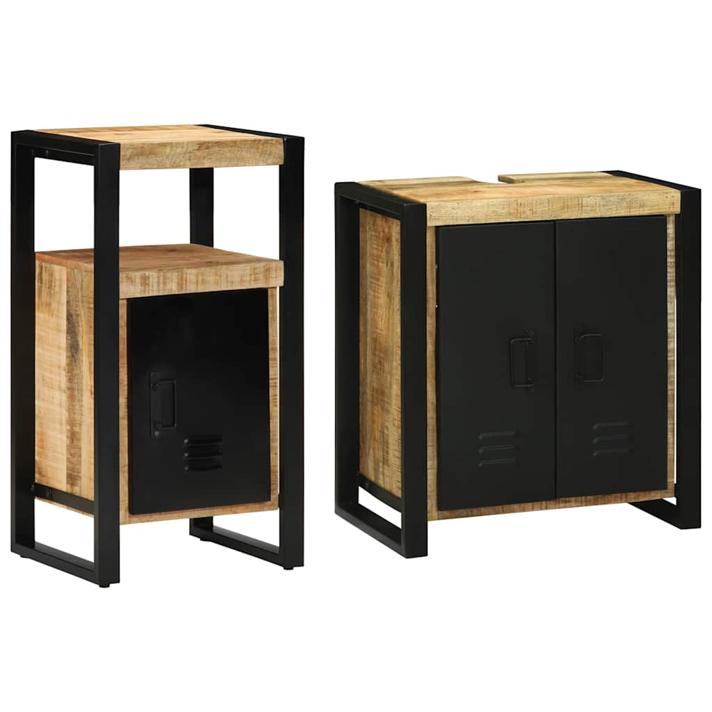 vidaXL Ensemble de mobilier de salle de bain avec tiroir 2 pcs