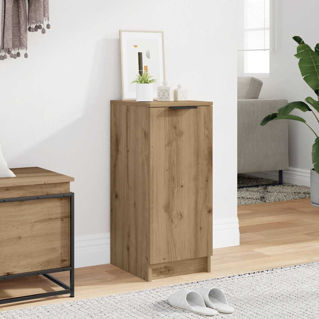 Schoenenkast 29,5X35X70 Cm Bewerkt Hout Artisanaal Eikenkleur Artisanaal Eikenkleurig