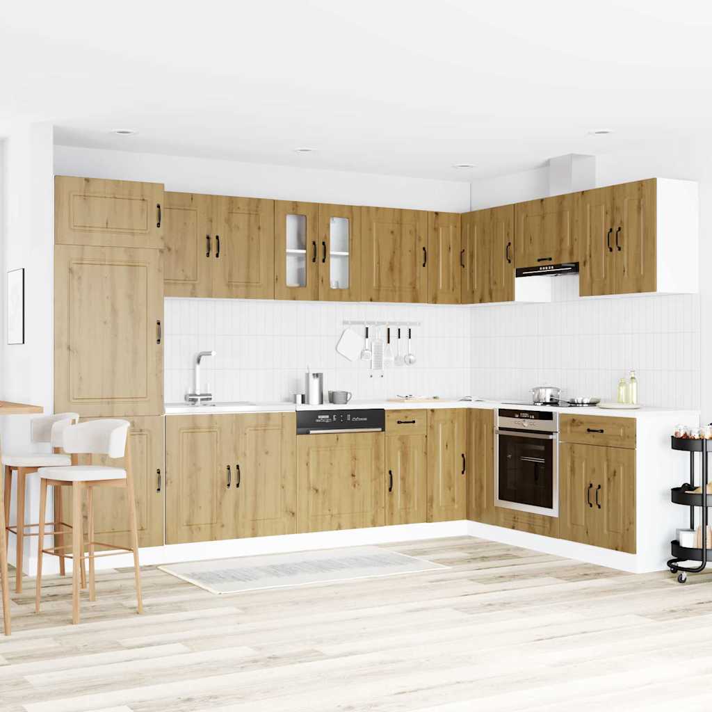 vidaXL Armoire de cuisine Kalmar Chêne artisanal 80 x 46 x 81,5 cm