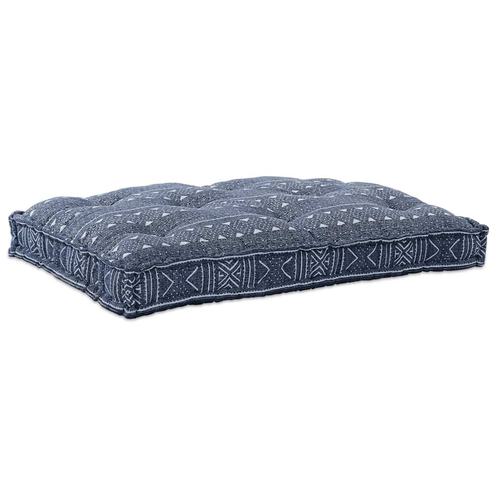 Modulaire Patchworkbank Indigo Print 120 X 80 X 12 Cm Stof