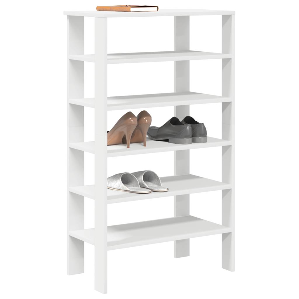 Schoenenrek 61X32X Bewerkt Hout Wit
