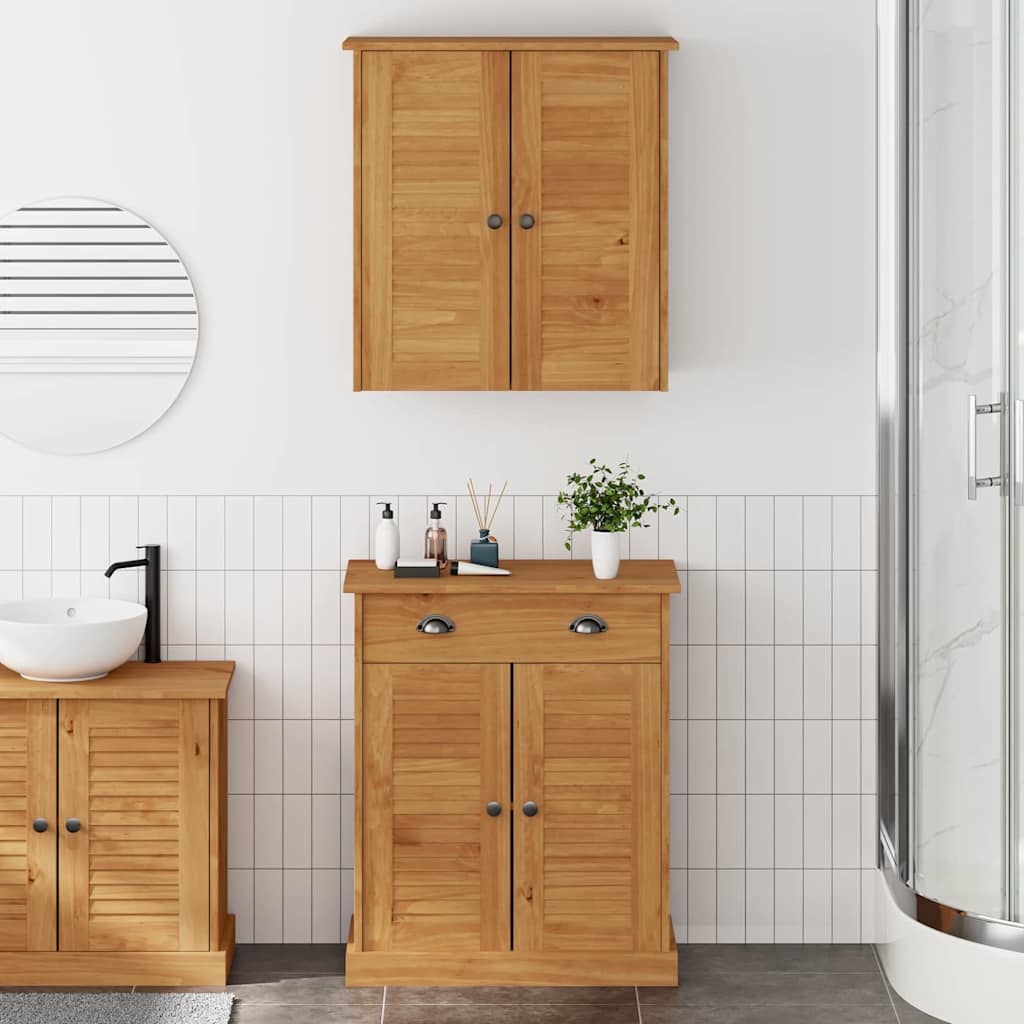 vidaXL Ensemble de mobilier de salle de bain avec étagère VIGO 2 pcs