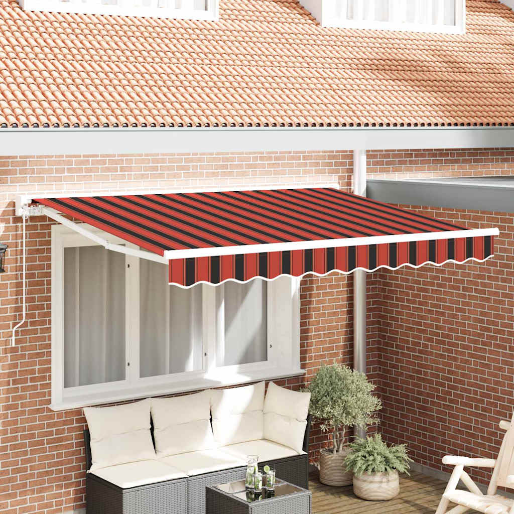 Zonnescherm Frame Oranje En 250 X 200 Cm Oranje, Zwart En Geel (Witte Frame)
