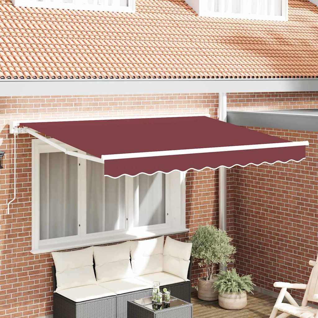 Zonnescherm Frame Bordeauxrood 250 X 200 Cm Bordeaux (Wit Frame)