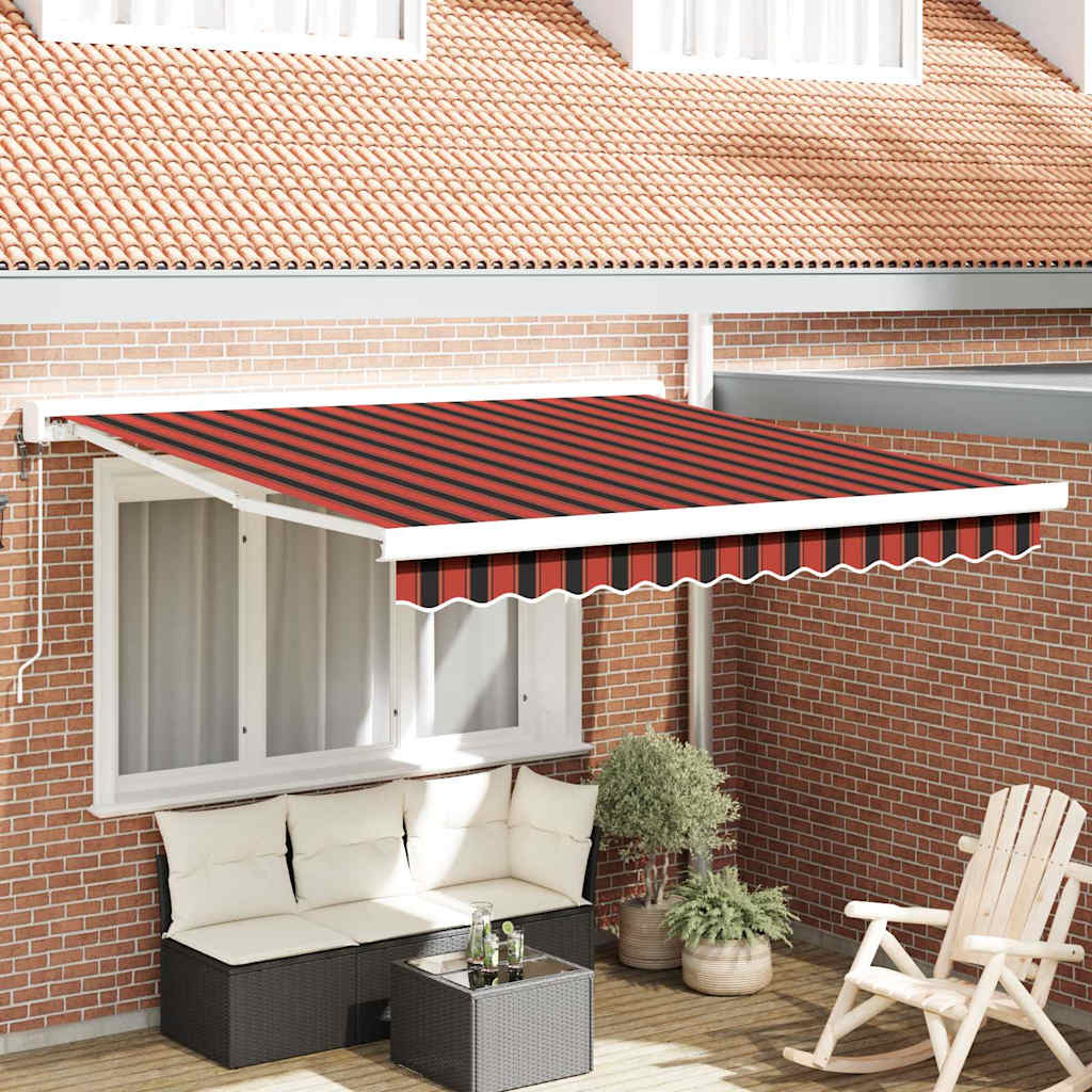 Uitschuifbare Luifel Oranje En Bruin Oranje/Zwart/Geel