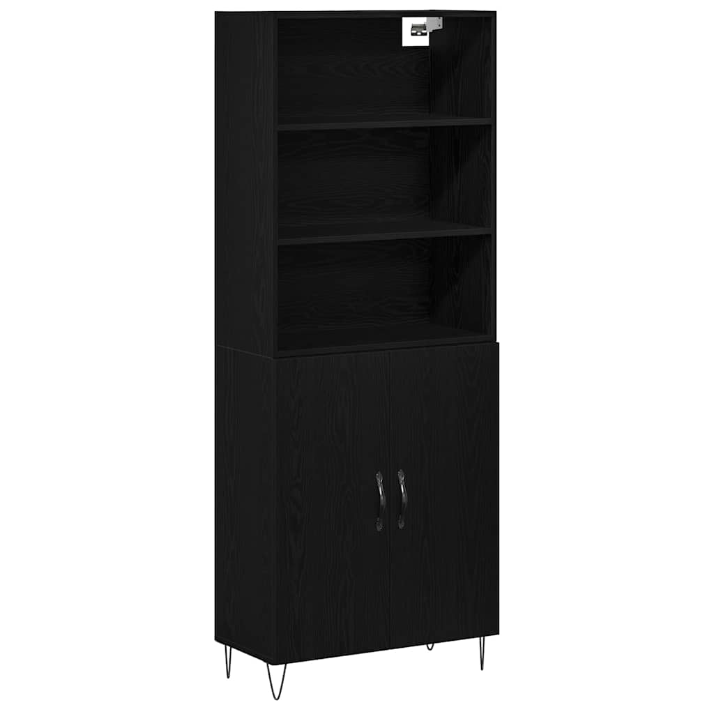 vidaXL Haut Armoire 2 pcs Chêne noir 69,5 x 34 x 180 cm