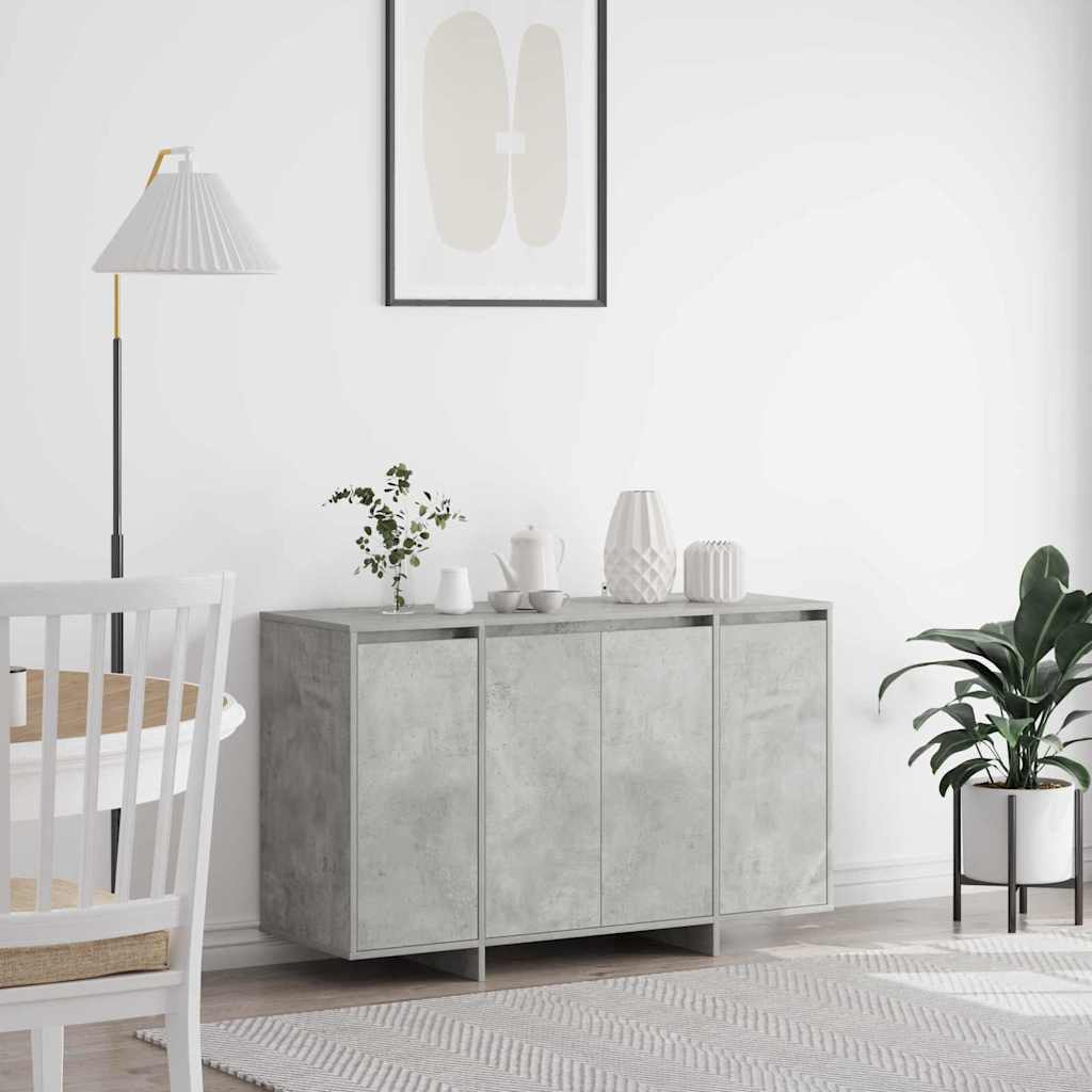 vidaXL Buffet Gris béton 120 x 41 x 75 cm Bois d'ingénierie