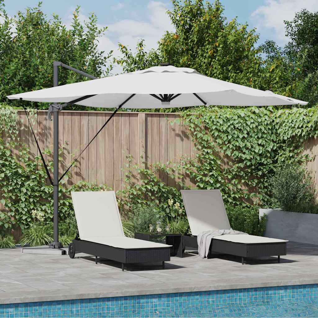 Roma Parasol Beige 286 X 284 X 270 Cm Aluminium En Polyester