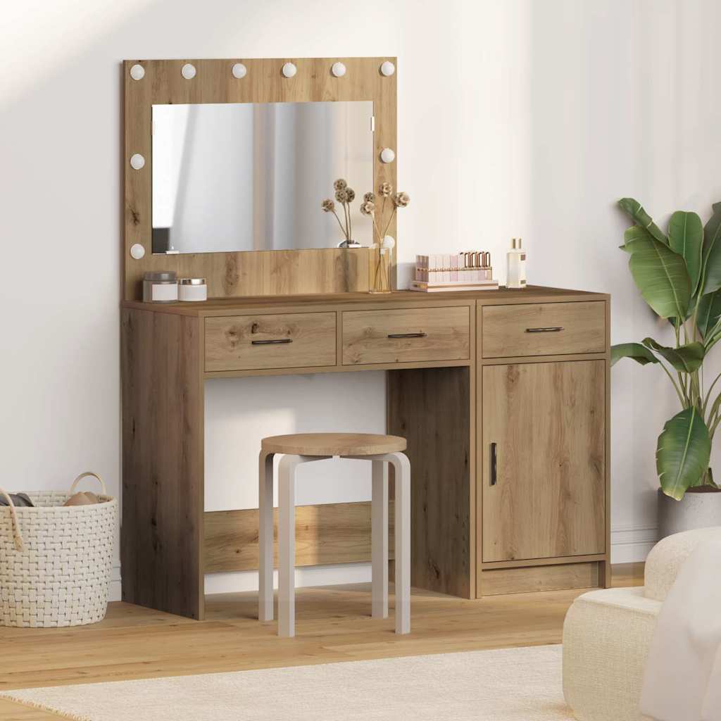 vidaXL Table de Toilette 2 pcs Marron 40 x 41 x 75 cm