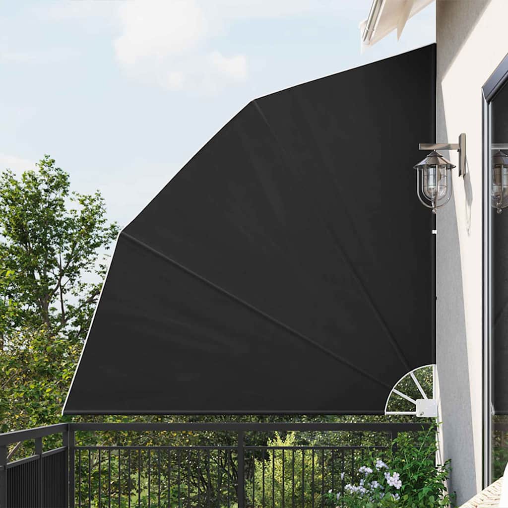 Balkon Privacy Scherm 210 X 210 Cm Polyester Antracietkleurig