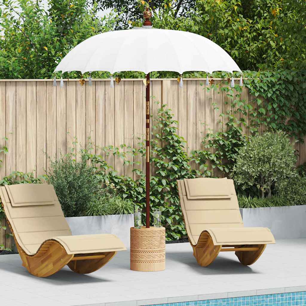 Balinese Parasol Crème 190 X 190 X 260 Cm Katoen