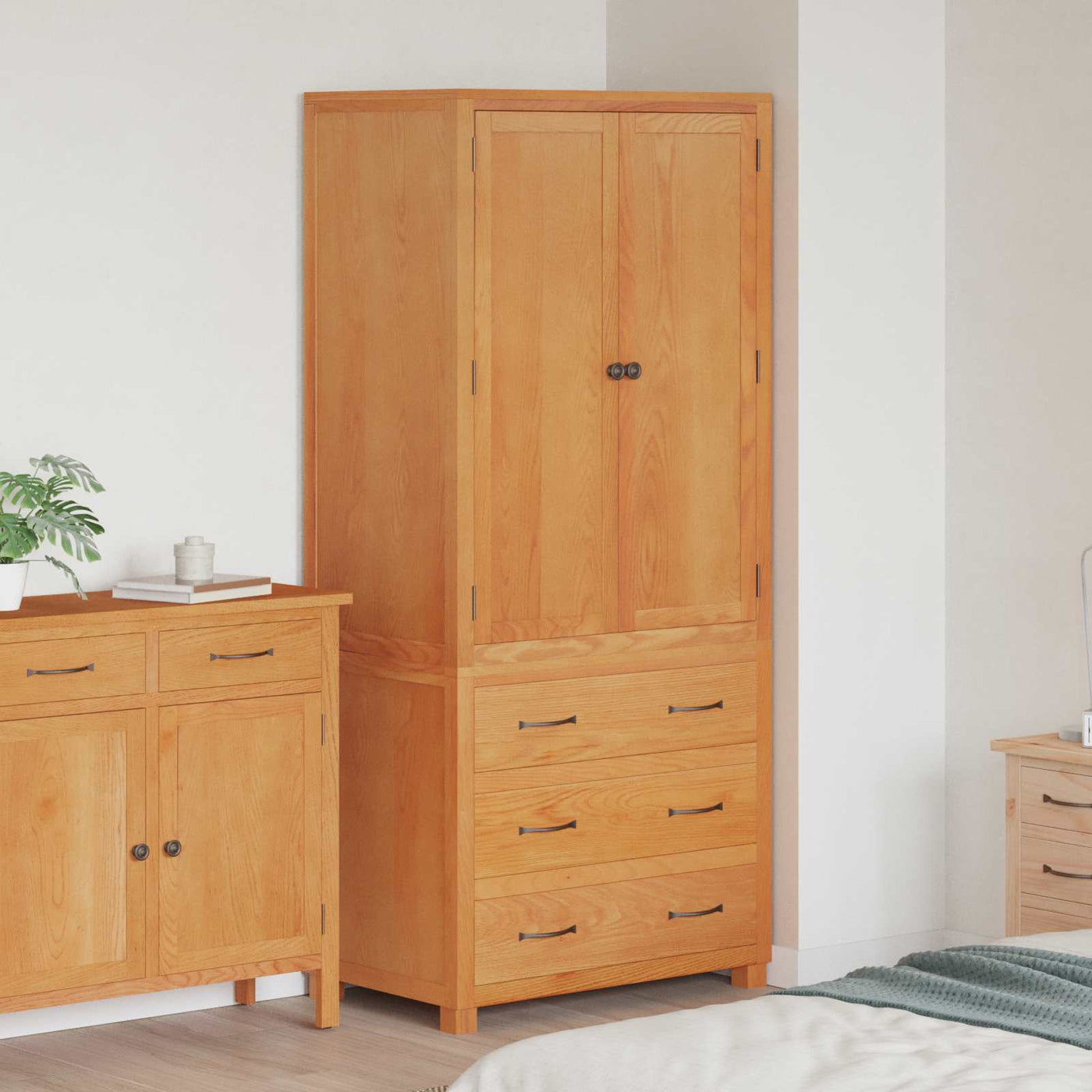 vidaXL Ensemble de meubles de rangement 2 pc Marron 80 x 50 x 180 cm