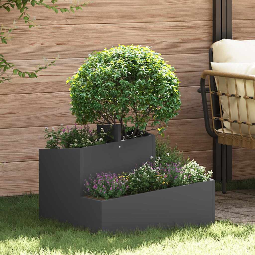 Tuin Plantpot 60 X 60 X 50 Cm Koudgewalst Staal
