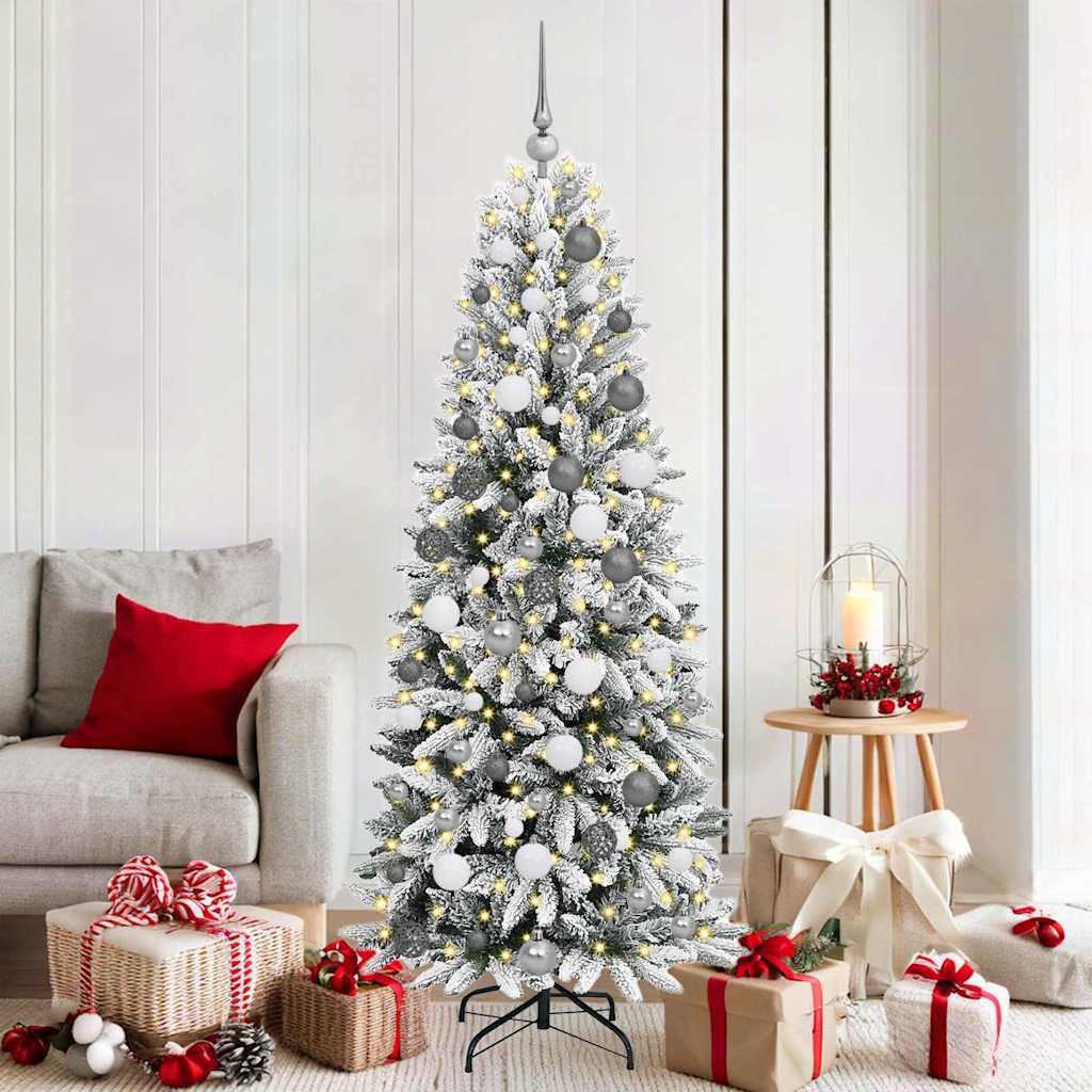 Kunstkerstboom Met 300 Led Met Standaard Wit Pvc