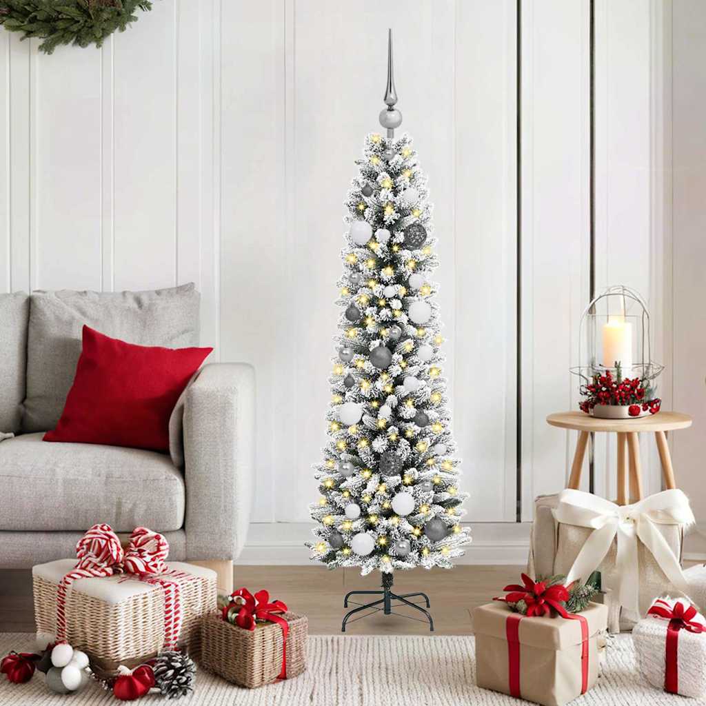 Kunstkerstboom Met 150 Led Wit Pvc En Metaal En Plastic