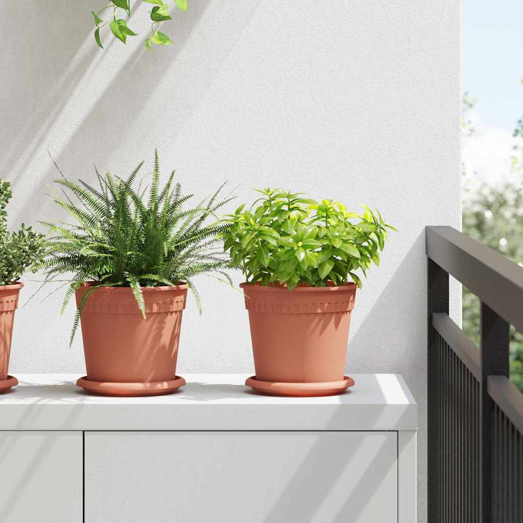 Ronde Bloemenschalen 6 Pcs Ø 14 X 2 Cm Kunststof