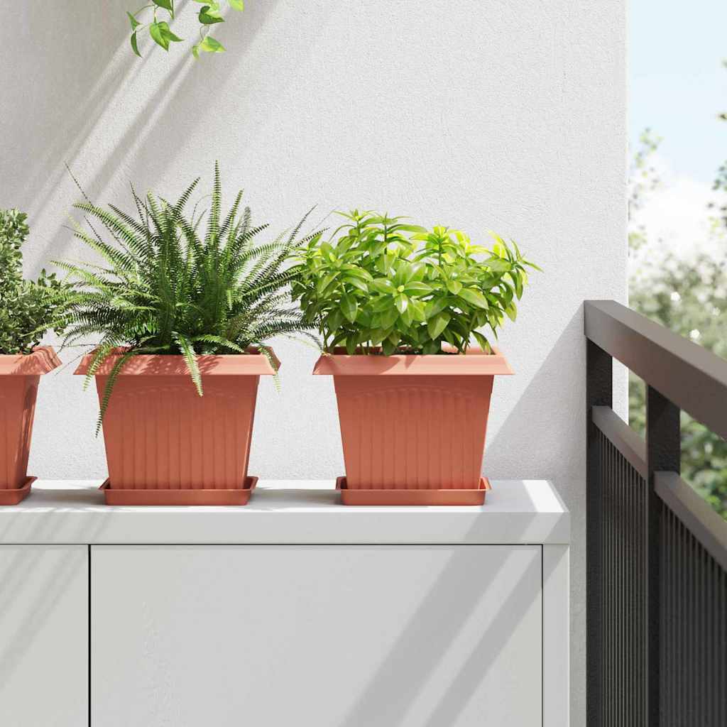 Vierkante Bloemenschotel 6 Pcs